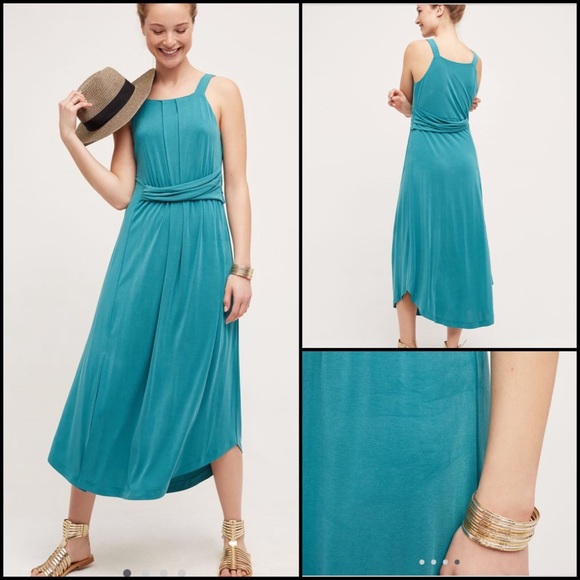 Anthropologie Dresses & Skirts - Anthropologie Maeve Azores Halter Dress Turquoise
